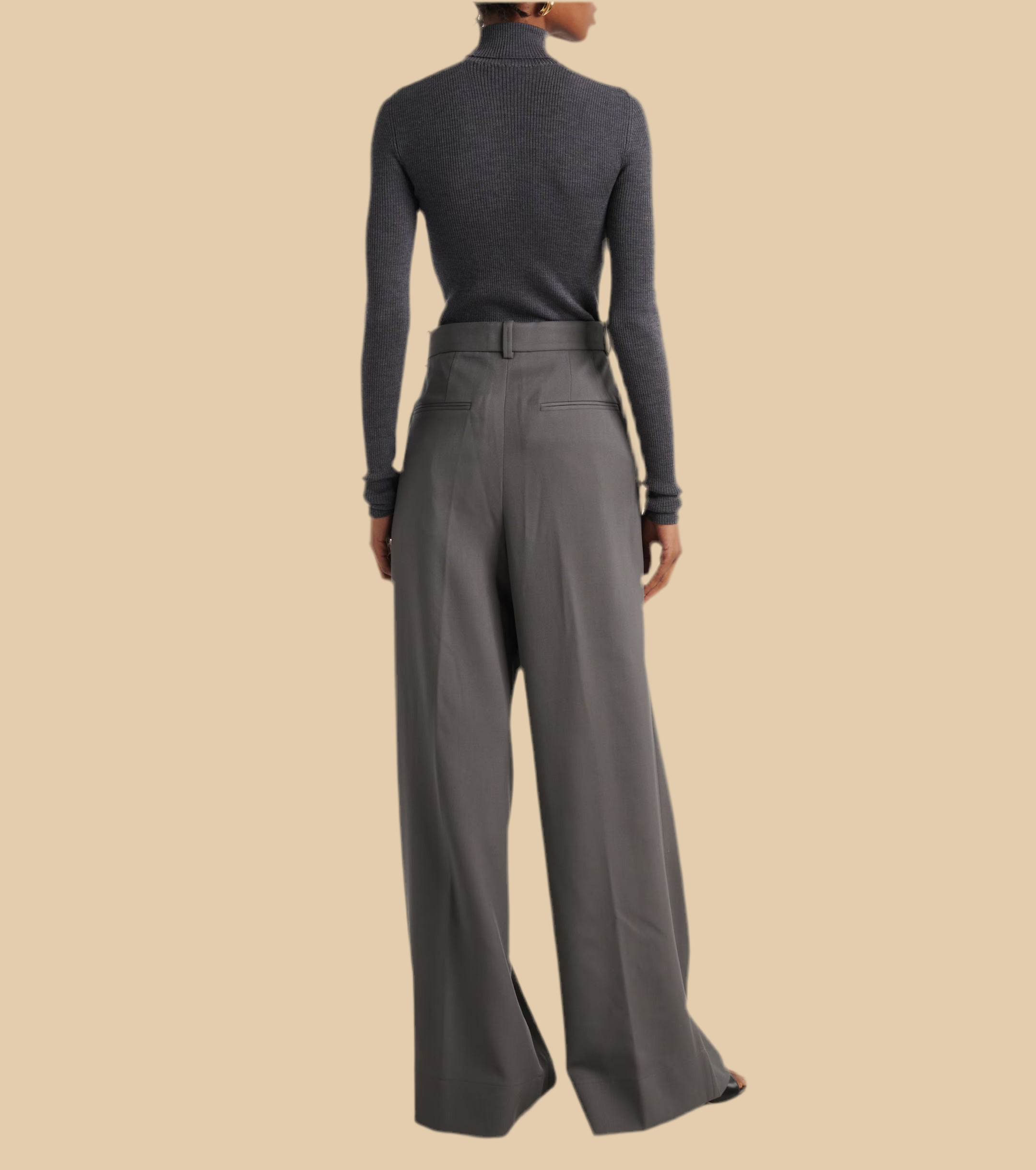 Wool-Blend Pants