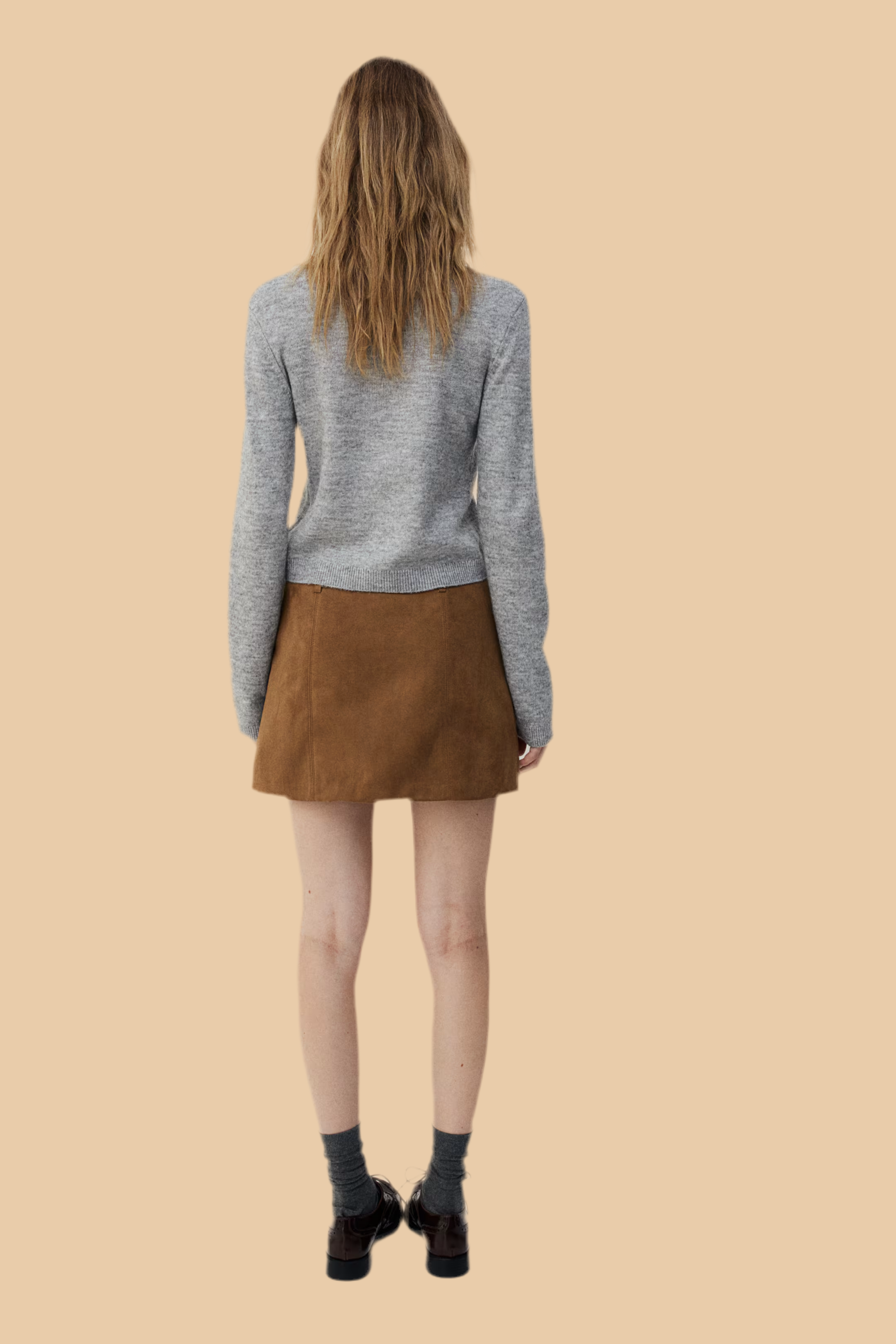 Day-to-Day Suede Mini Skirt