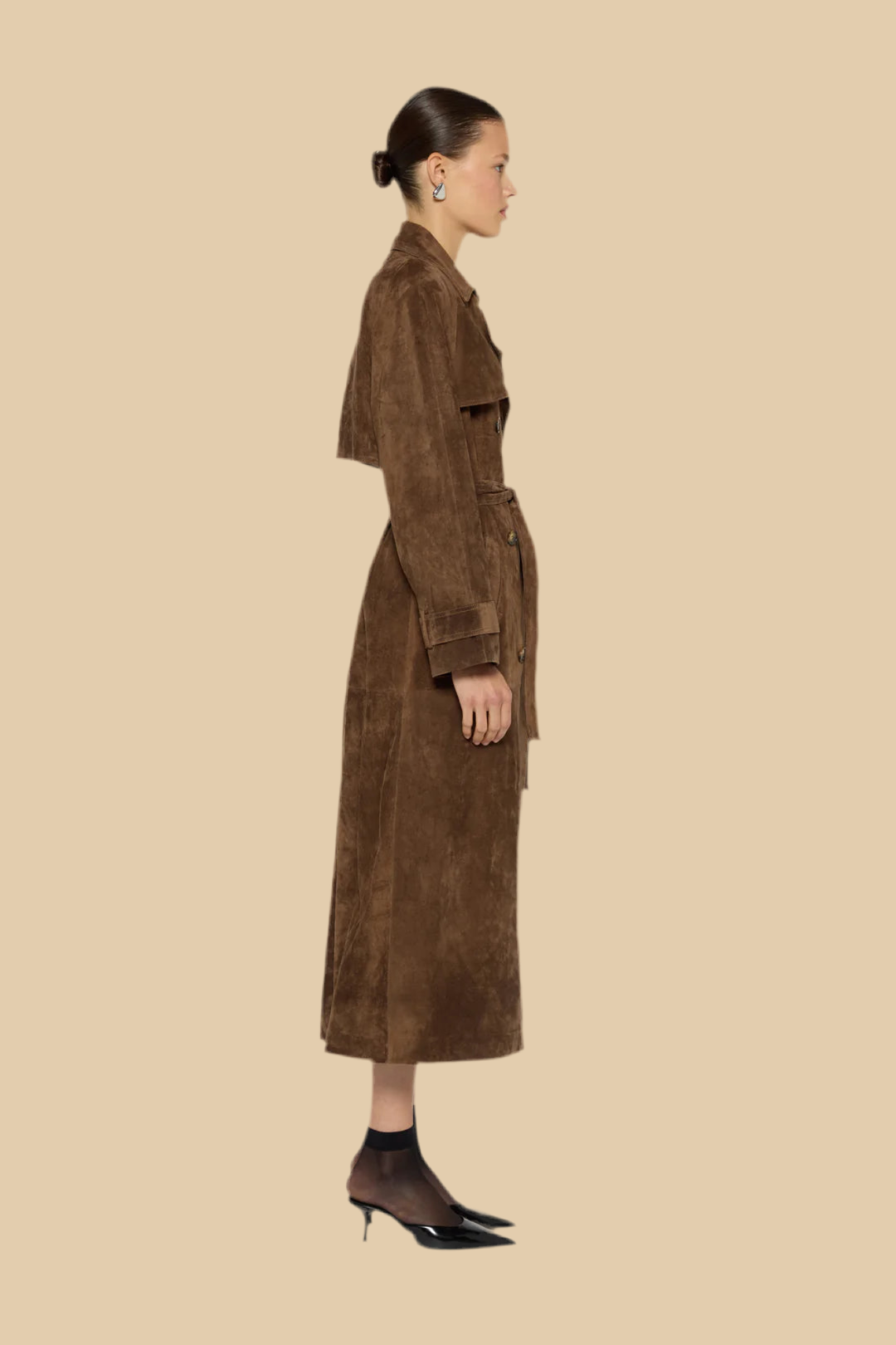 Everyday Suede Trench Coat